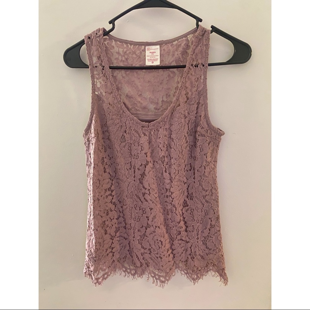 Light Pink Lace Tank